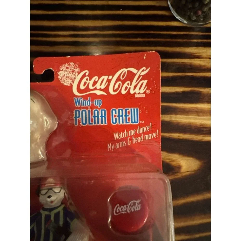 Coca-Cola Wind-Up Polar Crew Boom‎ Box Bear Mix & Match Play Set Vintage New